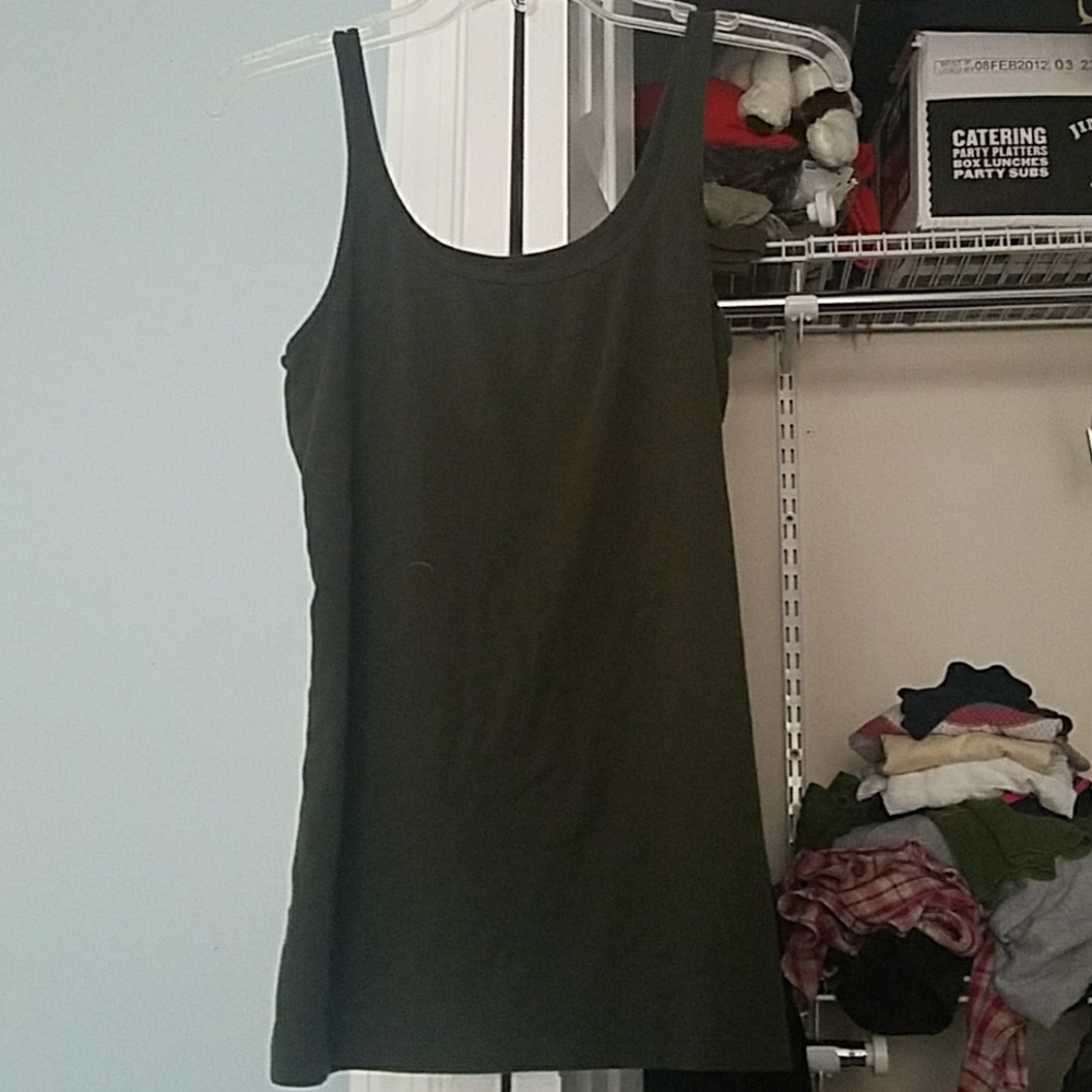 Long Forest Green Cami